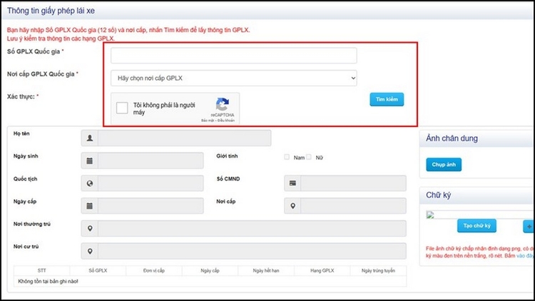 Tra cứu và xác nhận thông tin GPLX