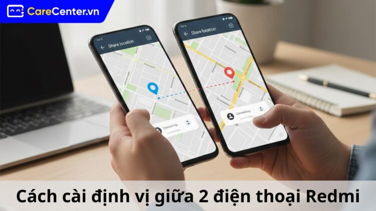 cách cài định vị giữa 2 điện thoại redmi