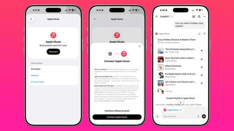 cách kết nối Apple Music với ChatGPT