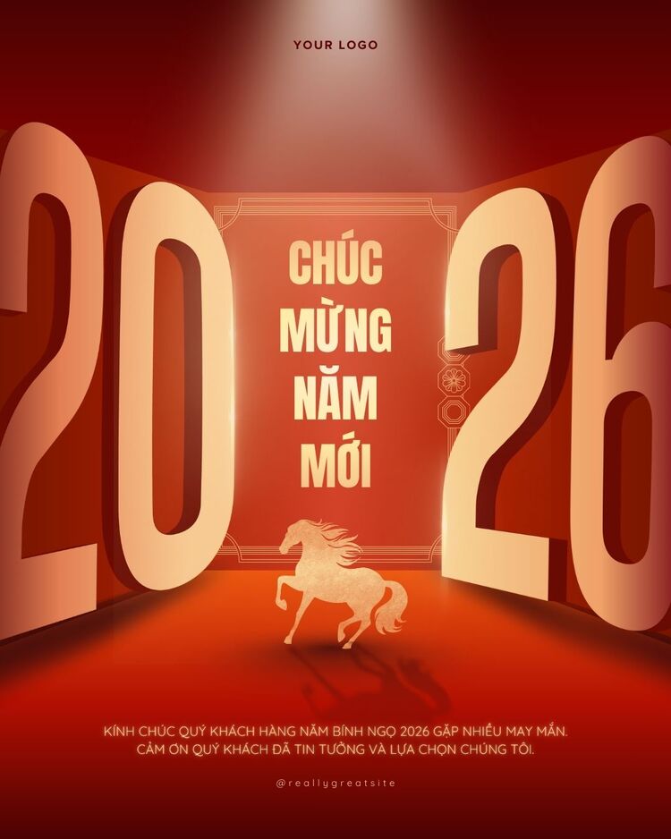 poster chúc tết mừng năm mới