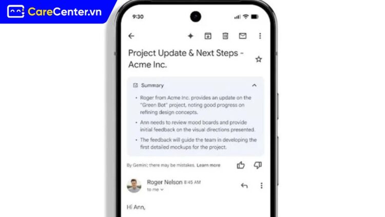 tính năng AI của Gmail