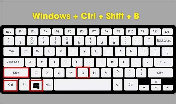 Khởi động lại Driver đồ họa bằng phím tắt