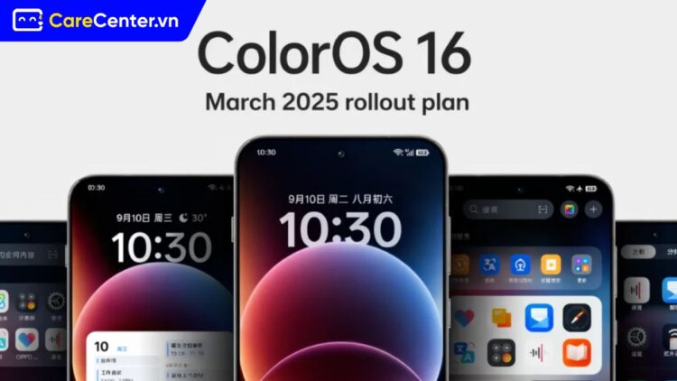 điện thoại cập nhật ColorOS 16