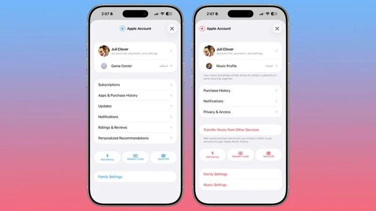 Trung tâm Tài khoản Apple 26.4