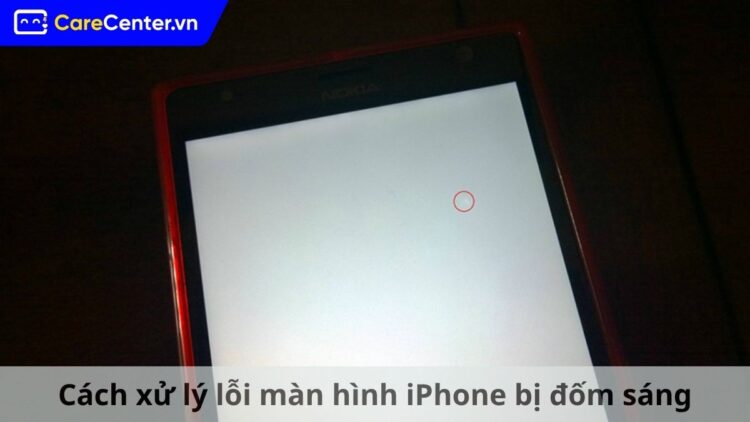 màn hình iPhone bị đốm sáng