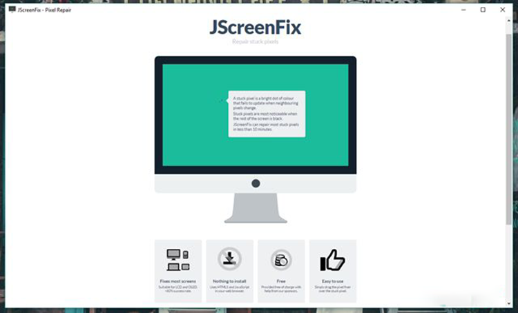 JScreenFix màn hình iPhone bị đốm sáng