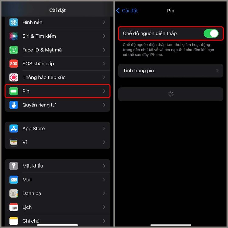 Tắt chế độ Nguồn điện thấp khi iphone không tự tắt