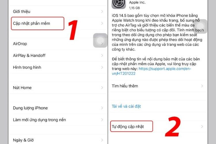 Cập nhật iOS mới nhất