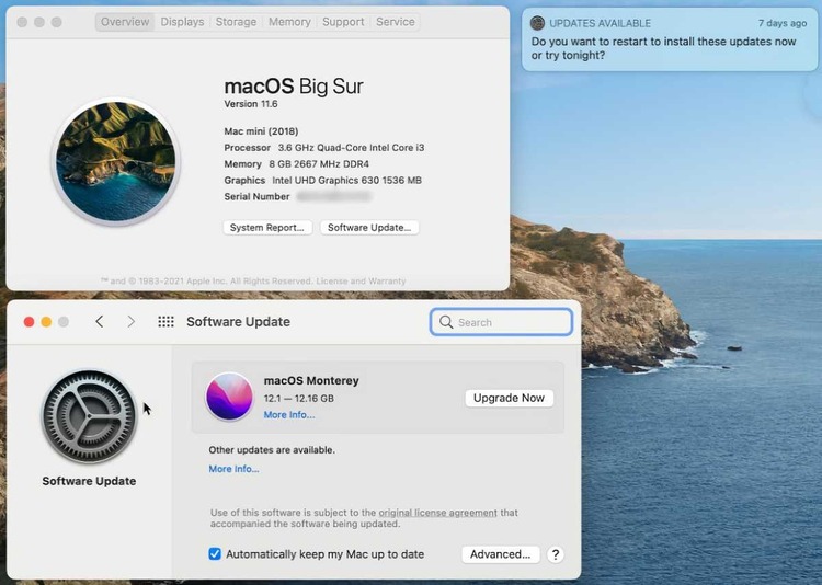 Cập nhật hệ điều hành macOS
