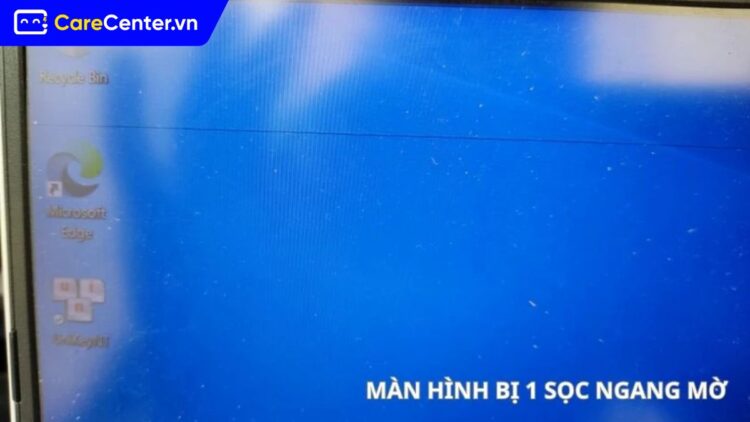màn hình máy tính bị sọc ngang mờ