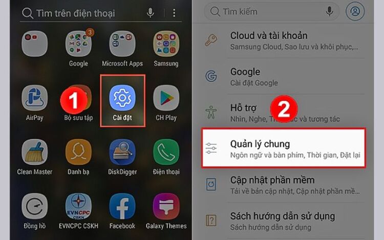 khôi phục cài đặt gốc khi màn hình samsung note 9 bị ám vàng