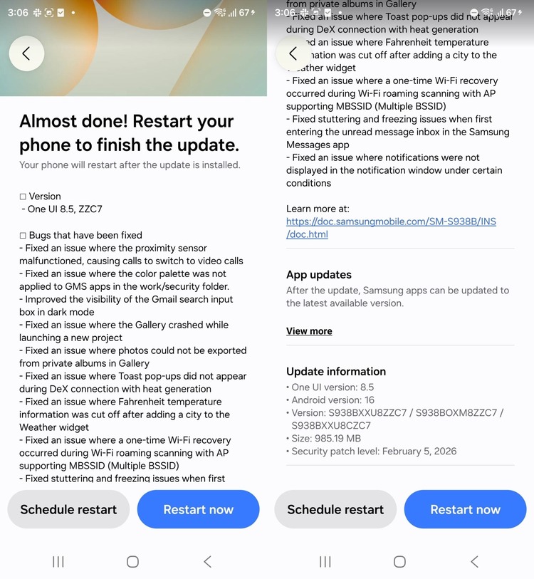 One UI 8.5 Beta 7 ra mắt