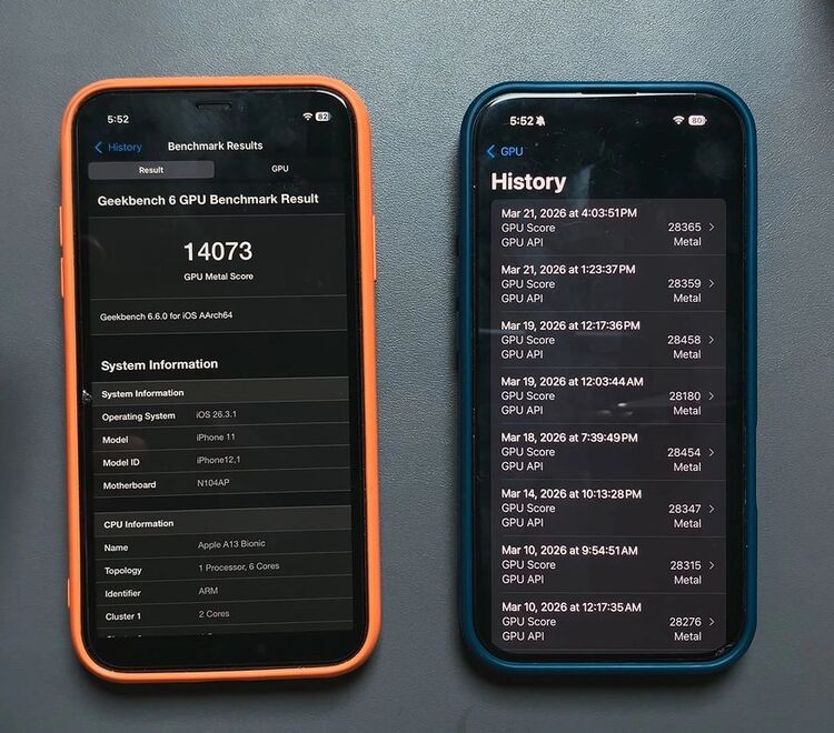 so sánh iOS 26.3.1 vs 26.4 RC