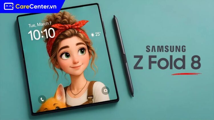 thiết kế Galaxy Z Fold 8