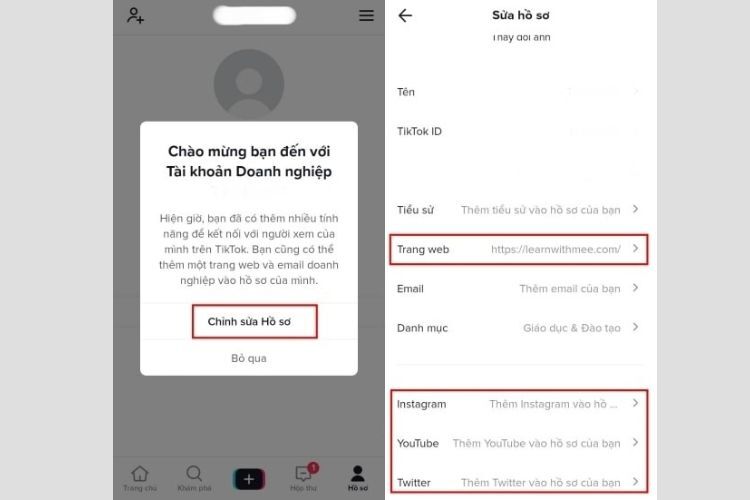 Cách liên kết Shopee trên TikTok