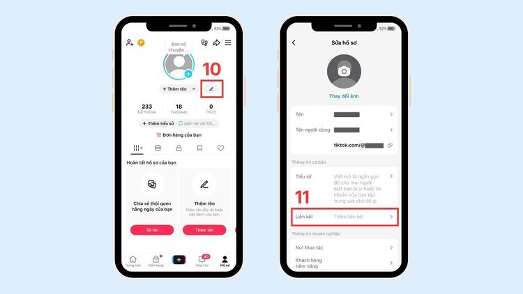 Cách liên kết Shopee trên TikTok