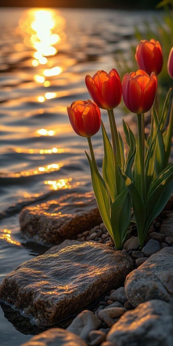 Hình nền hoa tulip cho điện thoại