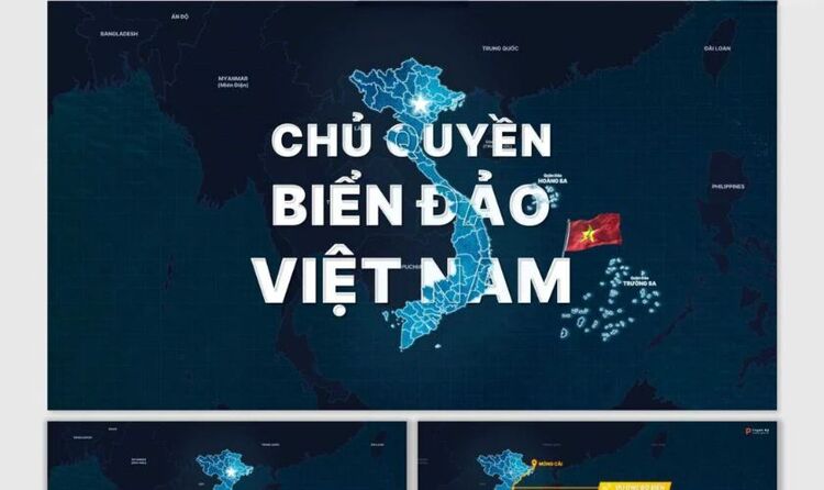 Hình ảnh PowerPoint 30/4 1/5 chủ đề biển đảo