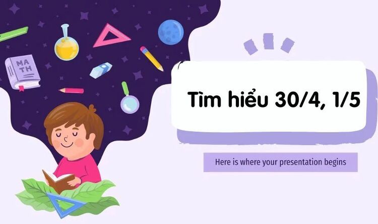 Hình ảnh PowerPoint 30/4 1/5 mầm non