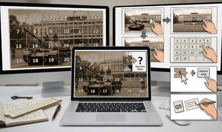 Trò chơi lật mảnh ghép lịch sử