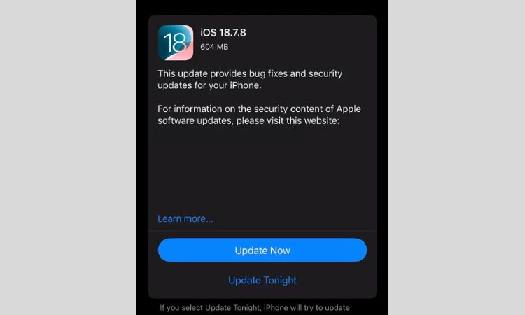 iOS 18.7.8 ra mắt có gì mới