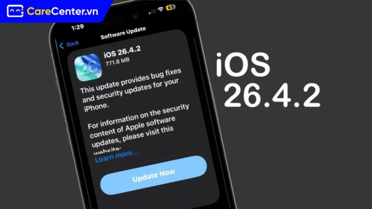 iOS 26.4.2 ra mắt