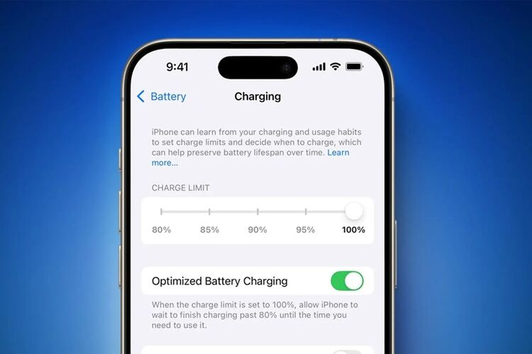 Bật tính năng sạc pin tối ưu hoá jhgi iPhone 17 Pro Max để qua đêm bị tụt pin