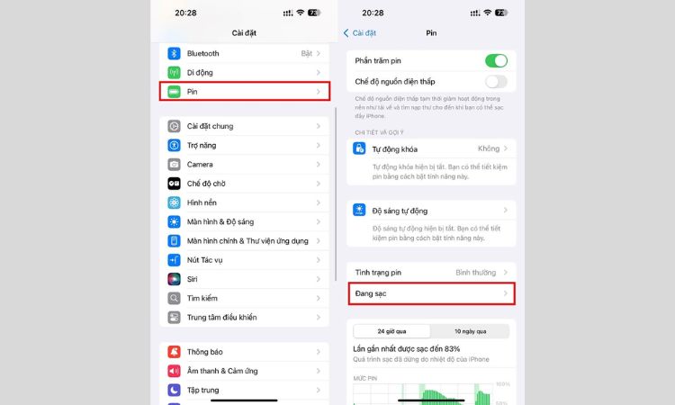 Cách tắt chế độ sạc tối ưu đến 80 trên iPhone