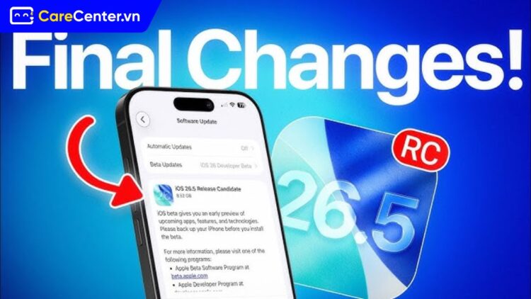 iOS 26.5 RC ra mắt