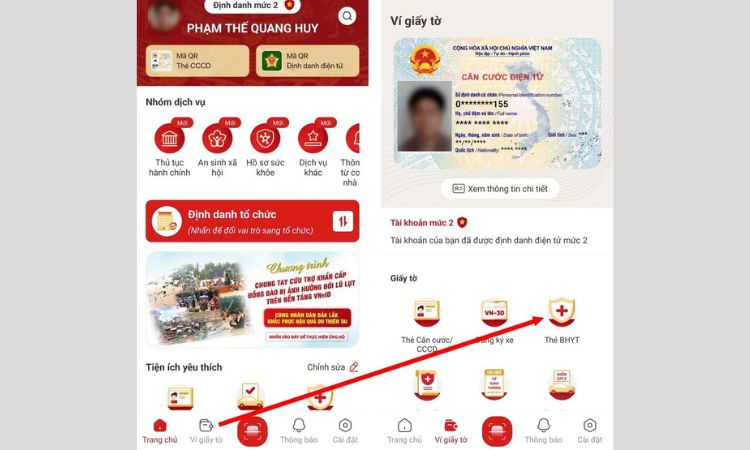 Thẻ bảo hiểm y tế không cập nhật trên VNeID